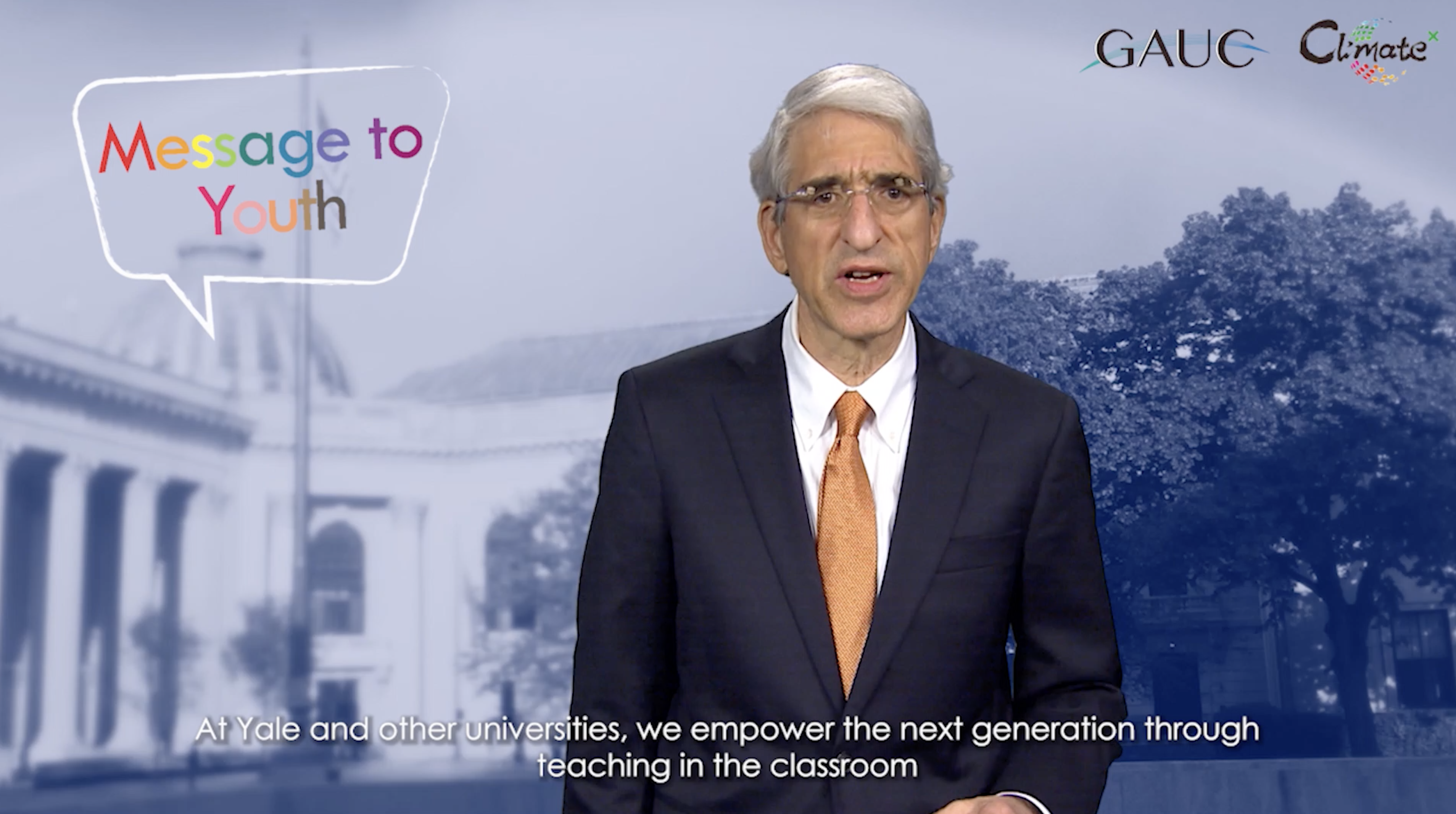 Yale President's Message to Youth